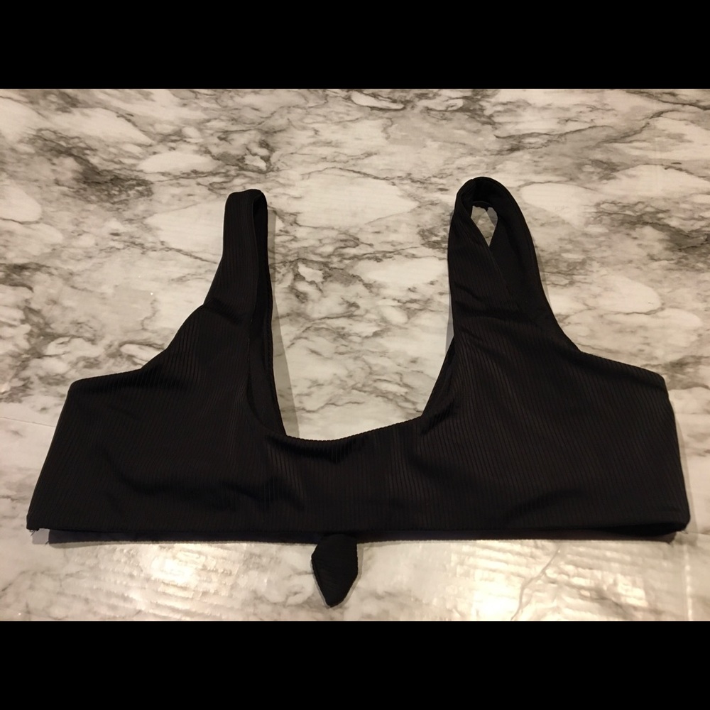 No Boundaries Tie-Front Swim Top - Picture 3 of 5